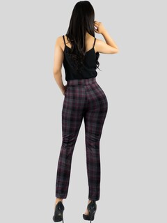 Foto 3 | Foto 3 | Jeggins Mujer Legging Pantalón A Cuadro Mallones Panta-1010 Diseño 1 Mayon Malla