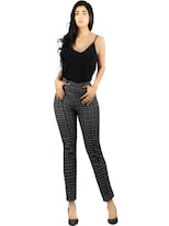 Jeggins Mujer Legging Pantalón A Cuadro Mallones Panta-1010 Diseño 3 Mayon Malla