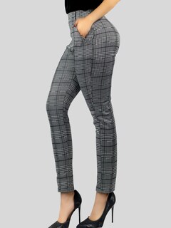 Foto 4 | Foto 4 | Jeggins Mujer Legging Pantalón A Cuadro Mallones Panta-1010 Diseño 4 Mayon Malla