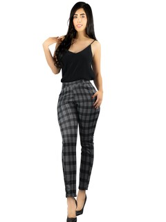 Foto 1 | Foto 1 | Jeggins Mujer Legging Pantalón A Cuadro Mallones Panta-1010 Diseño 2 Mayon Malla