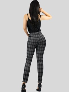 Foto 3 | Foto 3 | Jeggins Mujer Legging Pantalón A Cuadro Mallones Panta-1010 Diseño 2 Mayon Malla