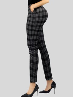 Foto 4 | Foto 4 | Jeggins Mujer Legging Pantalón A Cuadro Mallones Panta-1010 Diseño 2 Mayon Malla