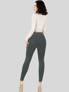 Foto 3 | Foto 3 | Legging De Mujer Jegging Lic-0143 Color Gris Oscuro Mallon Stretch