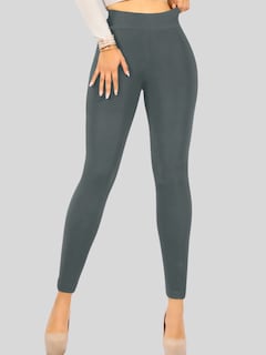 Foto 4 | Foto 4 | Legging De Mujer Jegging Lic-0143 Color Gris Oscuro Mallon Stretch