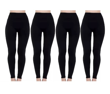 Foto 1 | Foto 1 | Set 4 Mallones Mujer Térmico Stretch Leggins Mayon Unitalla Eo Safe Imports Esi-18590 Negro