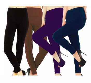 Foto 1 | Foto 1 | Set 4 Mallones Mujer Leggins Unitalla Eo Safe Imports Esi-18592 Multicolor