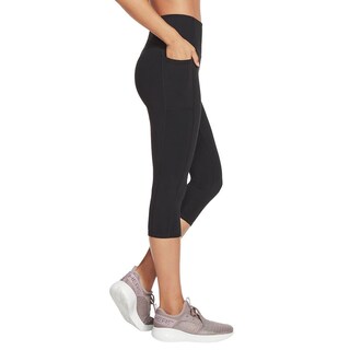 Foto 2 | Foto 2 | Leggins Capri Skechers Go Walk De Cintura Alta Para Mujer, Color Negro Atrevido - Venta Internacional.