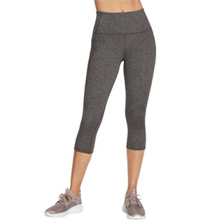 Foto 1 | Foto 1 | Legging Skechers Go Walk, Cintura Alta A Media Pantorrilla, Gris Jaspeado - Venta Internacional.