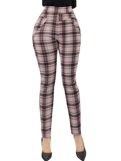 Foto 1 | Foto 1 | Jeggins De Mujer Lic-0178 Diseño De Pantalon A Cuadros