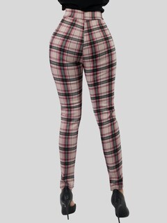Foto 5 | Foto 5 | Jeggins De Mujer Lic-0178 Diseño De Pantalon A Cuadros