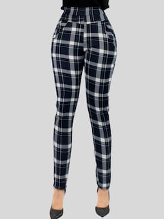 Foto 6 | Foto 6 | Jeggins De Mujer Lic-0178 Diseño De Pantalon A Cuadros