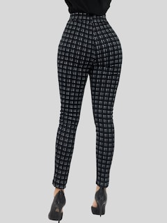Foto 5 | Foto 5 | Jeggins De Mujer Lic-0178 Diseño De Pantalon A Cuadros