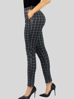 Foto 4 | Foto 4 | Jeggins De Mujer Lic-0178 Diseño De Pantalon A Cuadros