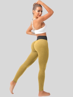 Foto 5 | Foto 5 | Mallones Mujer Leggings Stretch Leggins Lic-04 Amarillo Mayon Mallas