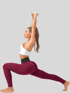 Foto 2 | Foto 2 | Mallones Mujer Leggings Stretch Leggins Lic-04 Rojo Mayon Mallas