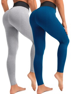 Foto 1 | Foto 1 | Set De 2 Leggings De Mujer Mayones De Dama Deportivas Lic-04 Dos Colores Mallones Stretch