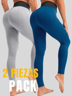 Foto 5 | Foto 5 | Set De 2 Leggings De Mujer Mayones De Dama Deportivas Lic-04 Dos Colores Mallones Stretch