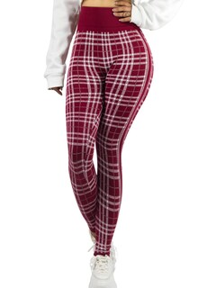 Foto 1 | Foto 1 | Legging De Dama Stretch Mallas Deportivas Lic-0185 Vino Mallones De Mujer