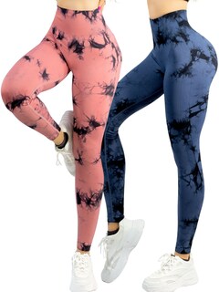 Foto 1 | Foto 1 | Set De Dos Leggings Deportivos Tie-dye Mujer Para Yoga Y Gym Lic-0168 Variedad De Colores, Comodidad Y Estilo