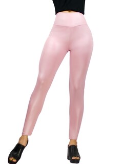 Foto 1 | Foto 1 | Leggings Para Mujer Lic-074 Color Rosa Metalizado Stretch