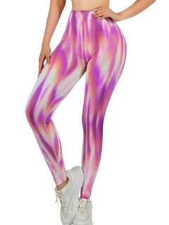 Foto 1 | Foto 1 | Leggings Deportivos Tie-dye Mujer Para Yoga Y Gym Lic-0197 Rosa Comodidad Y Estilo