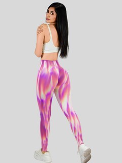 Foto 3 | Foto 3 | Leggings Deportivos Tie-dye Mujer Para Yoga Y Gym Lic-0197 Rosa Comodidad Y Estilo