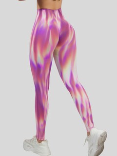 Foto 5 | Foto 5 | Leggings Deportivos Tie-dye Mujer Para Yoga Y Gym Lic-0197 Rosa Comodidad Y Estilo