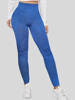 Foto 4 | Foto 4 | Leggings Lic-055-2 Azul para Mujer