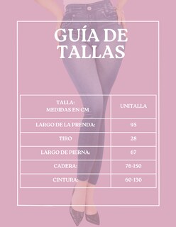 Foto 5 | Foto 5 | Leggings Lic-055-2 Azul para Mujer