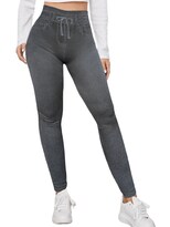 Leggings Estilo Mezclilla Lic-055-2 Negro D4 para Mujer