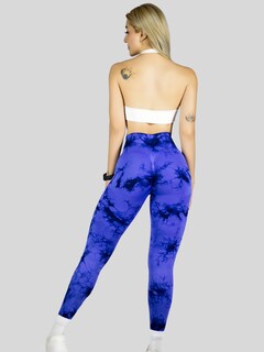 Foto 3 | Foto 3 | Leggings Deportivos Tie-dye Mujer Para Yoga Y Gym Lic-0168 Azul Medio Comodidad Y Estilo