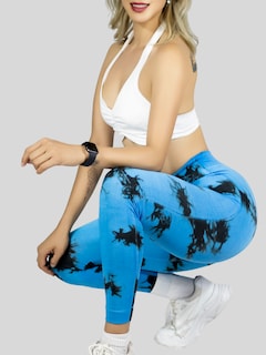 Foto 6 | Foto 6 | Mallas Deportivas Mujer Legin Gym Lic-0194 Azul Rey Legging Deportivo Mallones