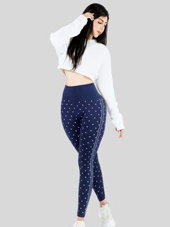 Foto 4 | Foto 4 | Leggins Mujer Legging Mallones Lic-0184 Marino Mallas Térmicas Mayon