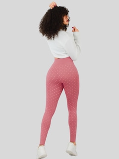 Foto 3 | Foto 3 | Mallas Deportivas Leggins Gym Interior Térmico Lic-0199 Rosa Mujer Mallone