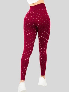 Foto 5 | Foto 5 | Mallas Deportivas Leggins Gym Interior Térmico Lic-0199 Vino Mujer Mallone