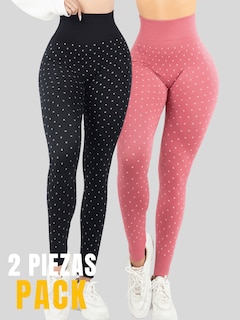 Foto 5 | Foto 5 | Set De 2 Mallones Deportivos De Mujer Lic-0199-px2 Dos Colores Leggings Termicos