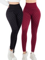 Set 2 Leggings Mujer Mayones Lic-0198-px2 Variedad De Colores Mallones Stretch Cómodos