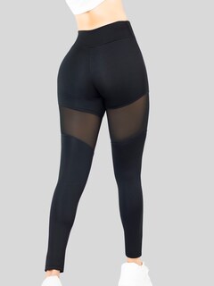 Foto 5 | Foto 5 | Leggings Mujer Push Up Lic-0195 Negro Mallas Deportivas Texturizada Stretch