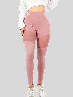 Foto 6 | Foto 6 | Leggings Mujer Push Up Lic-0195 Rosa Mallas Deportivas Texturizada Stretch