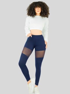 Foto 2 | Foto 2 | Leggings Mujer Push Up Lic-0195 Marino Mallas Deportivas Texturizada Stretch