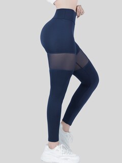 Foto 4 | Foto 4 | Leggings Mujer Push Up Lic-0195 Marino Mallas Deportivas Texturizada Stretch