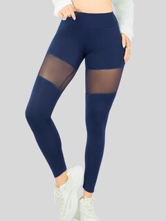 Foto 6 | Foto 6 | Leggings Mujer Push Up Lic-0195 Marino Mallas Deportivas Texturizada Stretch