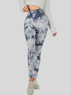 Foto 6 | Foto 6 | Leggings Deportivos Tie-dye Mujer Para Yoga Y Gym Lic-0168 Gris Oscuro Comodidad Y Estilo