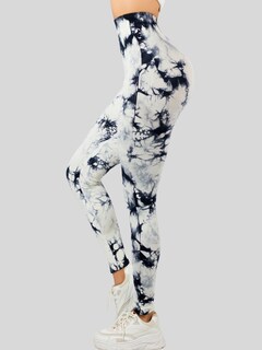 Foto 4 | Foto 4 | Set De Dos Leggings Deportivos Tie-dye Mujer Para Yoga Y Gym Lic-0168-px2 Variedad De Colores Comodidad Y Estilo