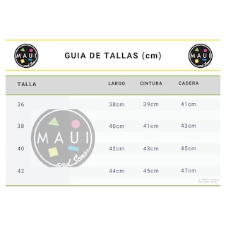 Foto 6 | Foto 6 | Short Maui and Sons 322396 color Naranja para Dama Tallas Extra