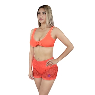 Foto 6 | Foto 6 | Short Salida de Playa Maui & Sons color Coral para Dama