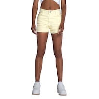 Short de Mezclilla Oggi SHOR2312506 color Amarillo para Mujer