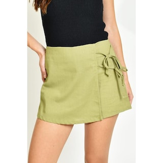 Foto 4 | Foto 4 | Short Falda Roman Fashion Verde para Mujer