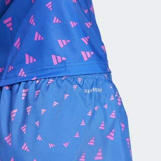 Foto 8 | Foto 8 | Shorts Run It Aeroready Adidas Azul Mujer