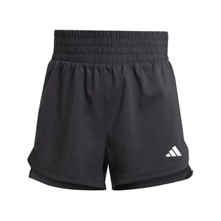 Foto 1 | Foto 1 | Shorts Pacer Training 3 Franjas Tejidos Corte Alto Adidas Negro Mujer